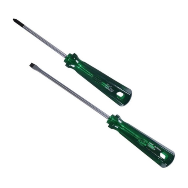 Jogo de Chaves de Fenda e Phillips 1/4