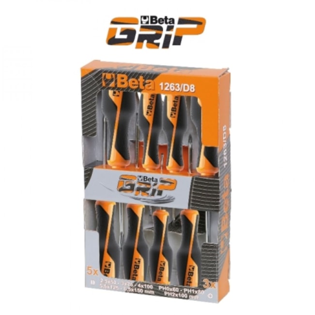 Jogo de Chaves de Fenda e Phillips com 8 Peças 1263/D8 BETA-002ef744-b68e-433b-b5f7-2f715f2544f6