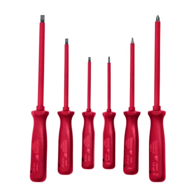 Jogo de Chaves de Fenda e Phillips Isolada 1000V com 6 Peças 150-160NR GEDORE-d9735332-9a16-40be-9e0b-c5e8cf2ae424