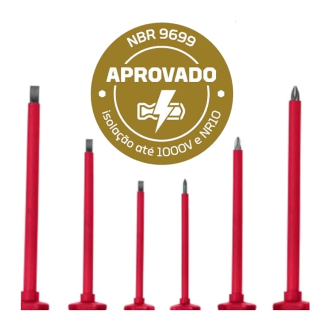 Jogo de Chaves de Fenda e Phillips Isolada 1000V com 6 Peças 150-160NR GEDORE-a6a7330c-75b4-4cf5-8400-e7856af8e8de