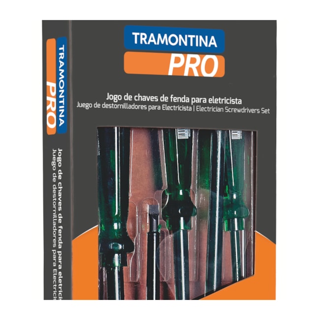 Jogo de Chaves de Fenda e Phillips Isolada 1000V para Eletricista com 6 Peças 44115406 TRAMONTINA PRO-62b5d9b3-1b27-4a86-9d7b-801401ec0efb