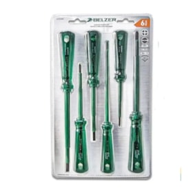 Jogo de Chaves de Fenda e Phillips Isolada Industrial com 6 peças 227230BN BELZER/SATA
