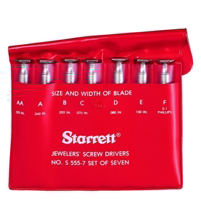 Jogo de Chaves de Fenda para Relojoeiros com 7 Peças 95mm S555Z-7 STARRETT-a7c0c93a-d972-47de-9d43-1ab9fc1048f3