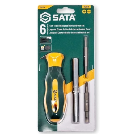 Jogo de Chaves de Fenda/Phillips 6 em 1 de 5/16