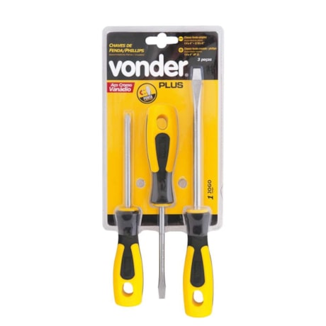 Jogo de Chaves de Fenda/Phillips com 3 Peças 3072703000 VONDER-f7d4faf0-d2be-4b95-a52d-db83cc110551