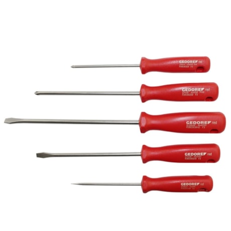 Jogo de Chaves de Fenda/Phillips com 5 Peças R38001005 GEDORE RED-f126d33b-f059-4360-9bfc-ed007b799b05
