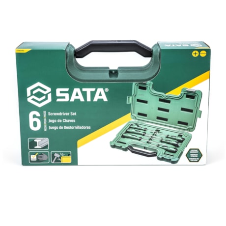 Jogo de Chaves de Fenda/Phillips Maleta com 6 peças ST09309SJ SATA-5554add5-73f5-4fef-8e4d-b884feb04a22