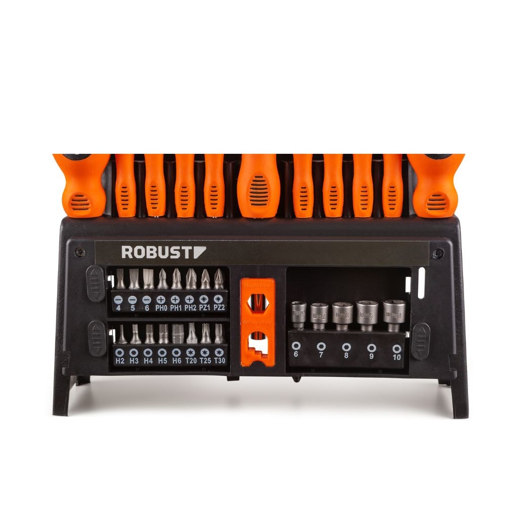 Jogo de Chaves de Fenda Soquetes e Bits com 39 Peças S49001039