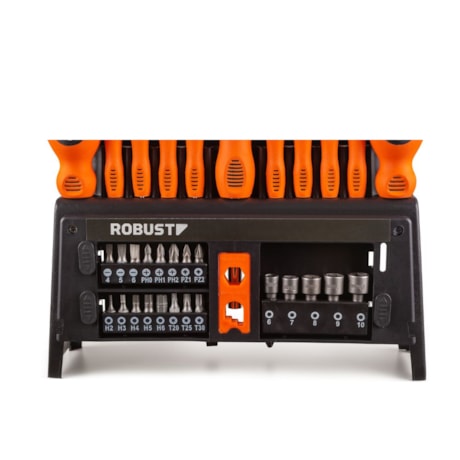 Jogo de Chaves de Fenda Soquetes e Bits com 39 Peças S49001039 ROBUST-4b79cec2-0202-4b9f-ac77-1e65bff7d93e