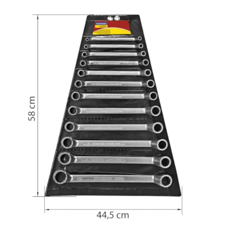 Jogo de Chaves Estrela 6mm a 32mm com 12 Peças 42021212 TRAMONTINA MASTER-06e40d84-a3cd-43b4-bb7d-2421161f280a