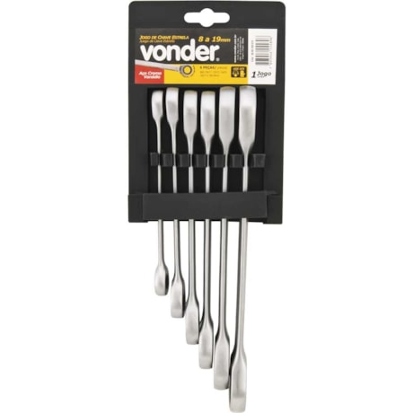 Jogo de Chaves Estrela com Catraca 6 Peças 3608108019 VONDER-9e7ffa16-be24-45c8-a2f6-eb812952fa29