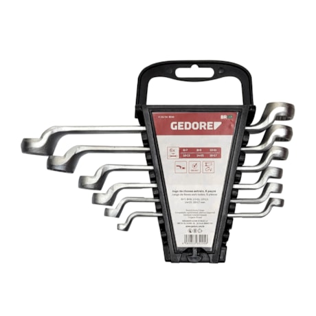 Jogo de Chaves Estrela de 6 a 17mm com 6 Peças R01185006 GEDORE RED-eeabbb86-1728-464d-8dfd-fc0a818b3784