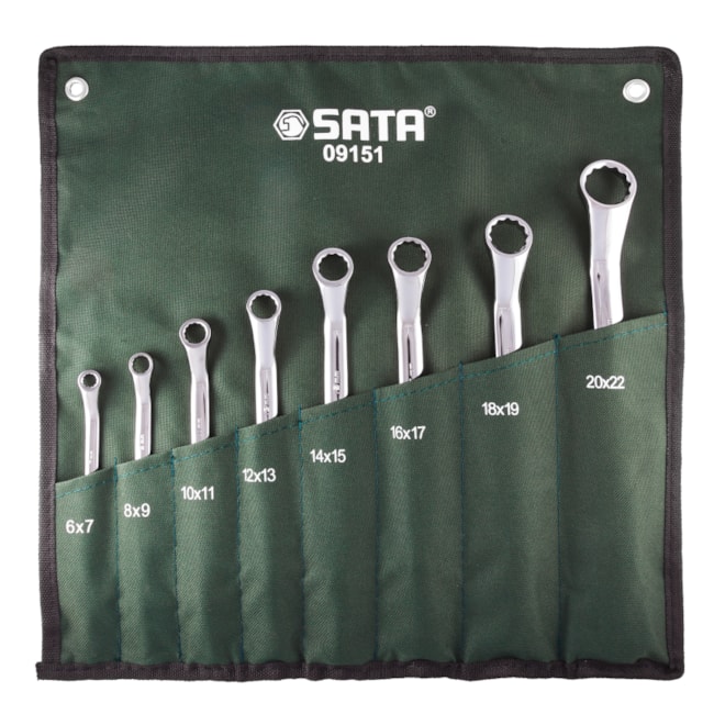 Jogo de Chaves Estrela de 6 a 22mm com 8 Peças ST09151SJ SATA-b6d6d61d-bded-4c47-a979-85901aeae39f