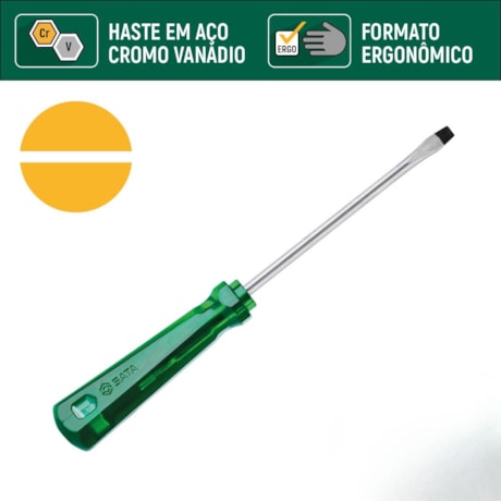 Jogo de Chaves Fenda e Phillips 1/8x3.1/2 a 1/4x6