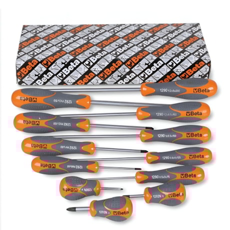 Jogo de Chaves Fenda e Phillips com 12 Peças BETAMAX 1293/S12 BETA-64d6234d-1146-404d-98e1-b2f44b44b993