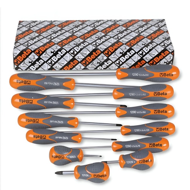 Jogo de Chaves Fenda e Phillips com 12 Peças BETAMAX 1293/S12 BETA-3c9c4f10-9018-4938-a3b0-6576a3ee89e8