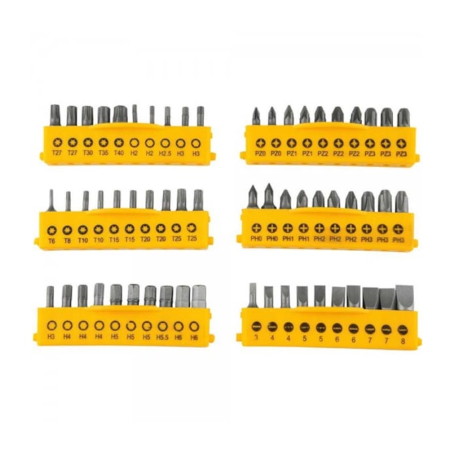 Jogo de Chaves Fenda / Phillips / Torx / Precisão 100 Peças 3072100000 VONDER-d2c2ca79-f8a3-4233-b999-aa436e002cdc