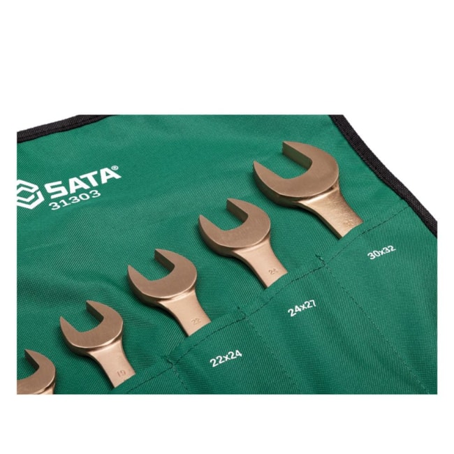 Jogo de Chaves Fixa Cobre-Berílio 12x14 a 30x32mm Antifaíscante com 7 Peças ST31303 SATA-8c1578a9-86b3-4f5b-939f-d7e24de4124f