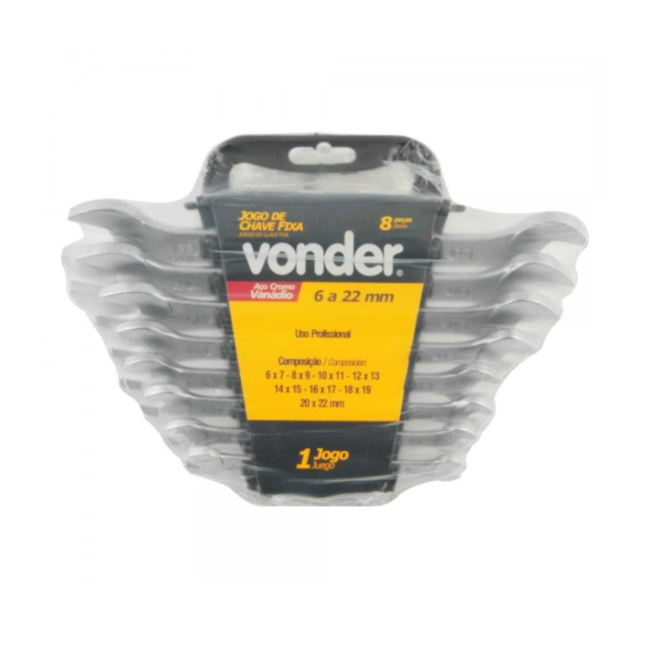 Jogo de Chaves Fixas 6 a 22mm 8 Peças 3659062200 VONDER-374f249b-0545-48b7-86c0-44a1f34f4b58