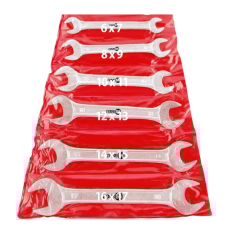 Jogo de Chaves Fixas de 6mm a 17mm com 6 Peças 3601061700 NOVE54-5698a11d-6ecd-4e7b-963b-5de0445b637b