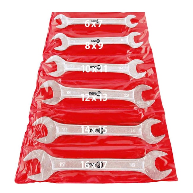 Jogo de Chaves Fixas de 6mm a 17mm com 6 Peças 3601061700 NOVE54-82b17f52-d393-4536-a965-fd957d849fda