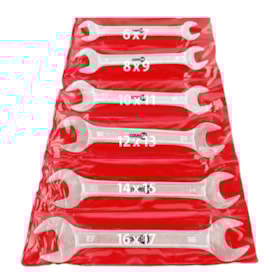 Jogo de Chaves Fixas de 6mm a 17mm com 6 Peças 3601061700 NOVE54