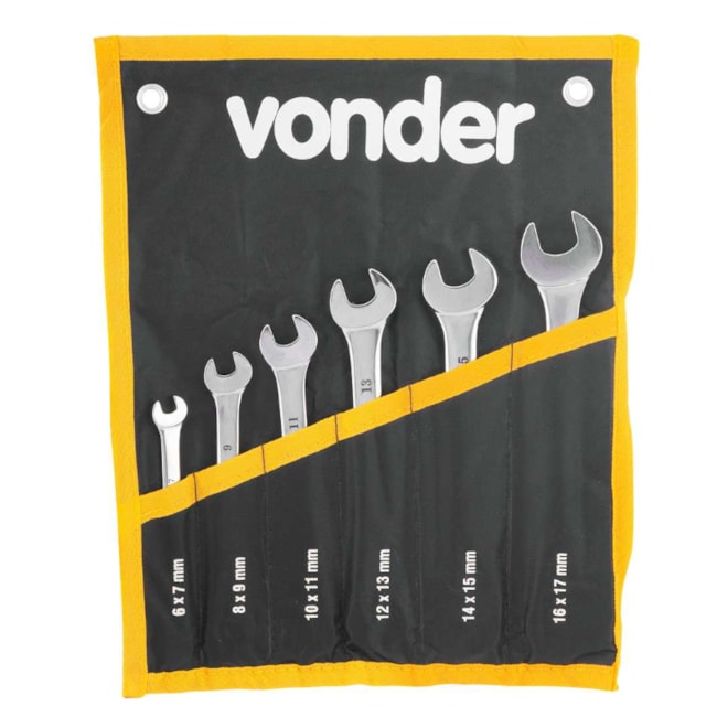 Jogo de Chaves Fixas de 6mm a 17mm com 6 Peças 3731061700 VONDER-2c95f24e-c081-4fd1-a804-8fda24801586