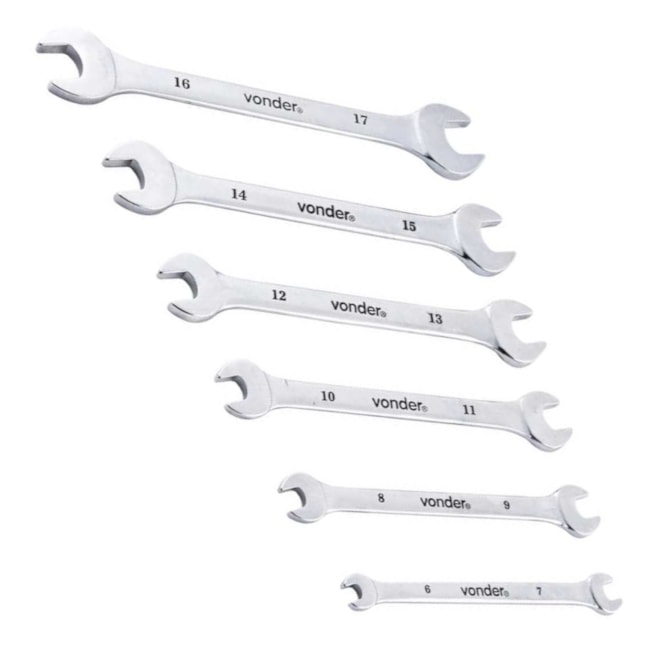 Jogo de Chaves Fixas de 6mm a 17mm com 6 Peças 3731061700 VONDER-96ba862d-356b-4bf1-aba6-689f430ede1a