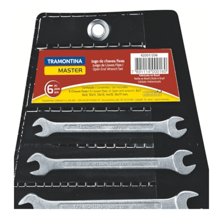 Jogo de Chaves Fixas de 6mm a 17mm com 6 Peças 42001206 TRAMONTINA MASTER-66e05985-2a55-49e2-95c9-32a213a3b99c