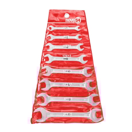 Jogo de Chaves Fixas de 6mm a 22mm com 8 Peças 3601062200 NOVE54-4c18356b-ab77-4fea-a265-ff1e50b26367