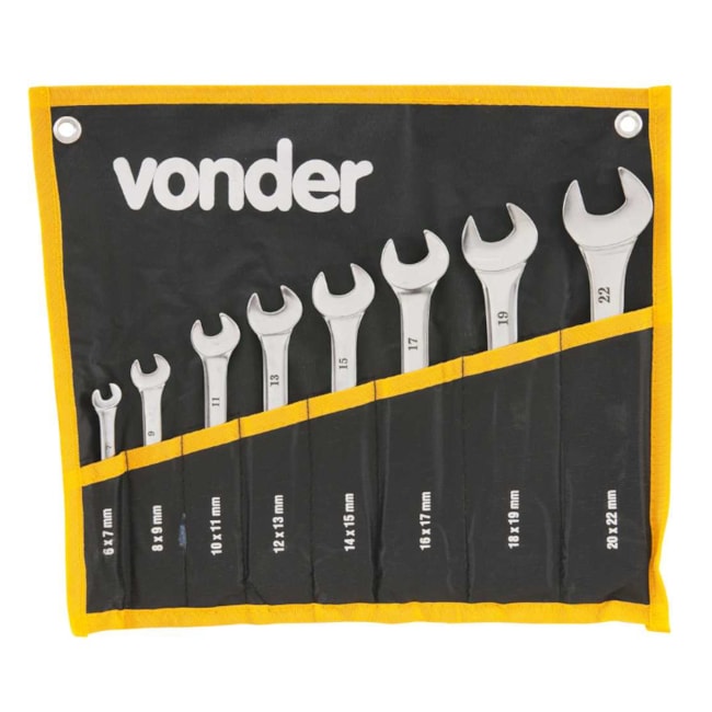 Jogo de Chaves Fixas de 6mm a 22mm com 8 Peças 3731062200 VONDER-c48f96f8-304b-46d2-877a-160f1a2f72ef