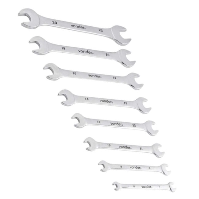 Jogo de Chaves Fixas de 6mm a 22mm com 8 Peças 3731062200 VONDER-f7098ca3-4b81-4496-87a1-7d98d8398e6f