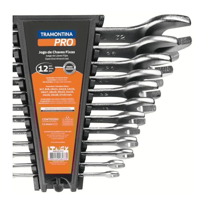 Jogo de Chaves Fixas de 6mm a 32mm com 12 Peças 44610312 TRAMONTINA PRO-c9f3754d-56f7-41b7-8c4f-0b883e0ea3ac