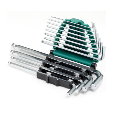 Jogo de Chaves Hexagonais Abauladas Longas com 12 Peças ST09106SJ SATA-7e191245-a890-4a97-a6c1-1eccb17431c3