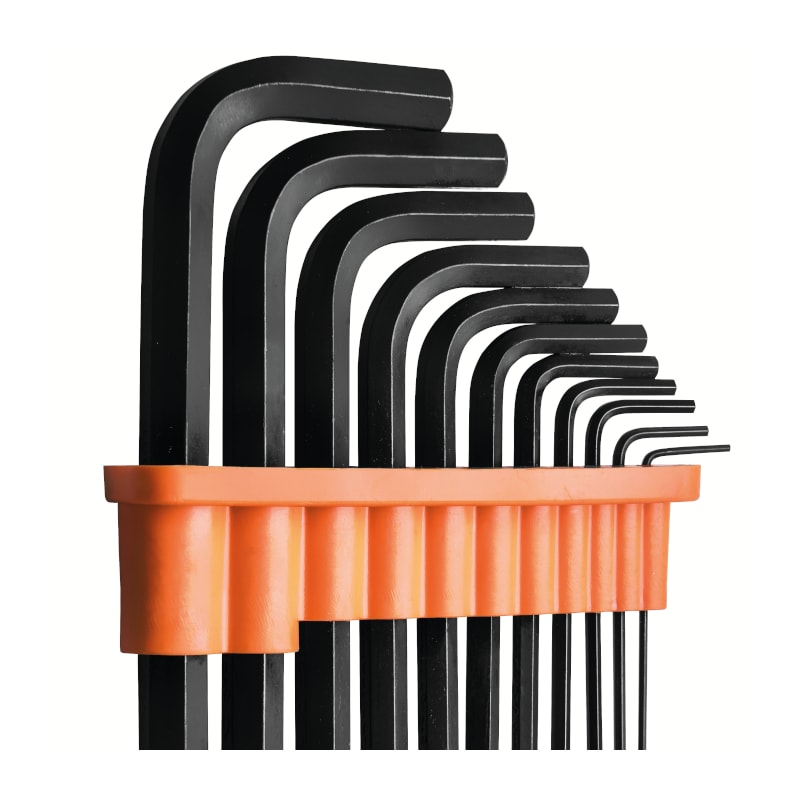 Jogo de Chaves Hexagonais Allen L 1.5 a 10MM com 11 Peças 44400