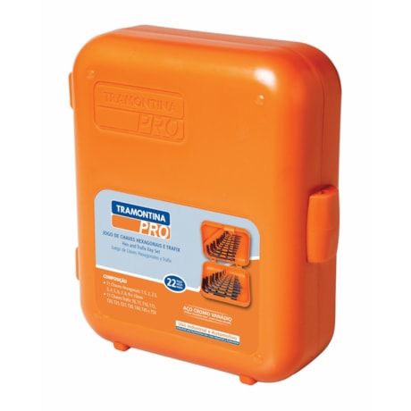 Jogo de Chaves Hexagonais e Trafix com 22 Peças 44450/222 TRAMONTINA PRO-d04fb5ad-95b0-491e-88ed-ee69682214b1