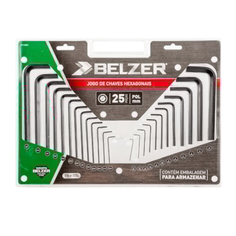 Jogo de Chaves Hexagonais L Allen 25 Peças 0,7 A 10MM  09120BZ BELZER/SATA-5be47009-da80-40cc-a858-09903505c538