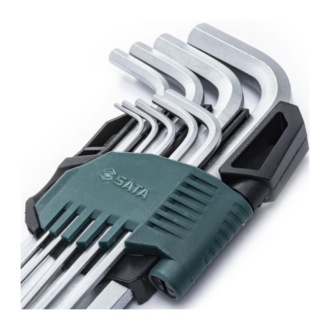 Jogo de Chaves Hexagonais L Allen Longa 9 Peças 1,5 A 10MM ST09107ASJ BELZER/SATA-38ad6687-5d4e-427e-ab71-212f35def217