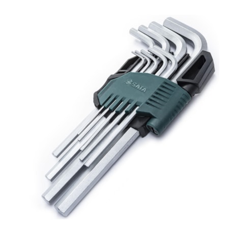 Jogo de Chaves Hexagonais L Allen Longa 9 Peças 1,5 A 10MM ST09107ASJ BELZER/SATA-f47afd4a-f6cf-4380-96d2-2bbadc0a6711