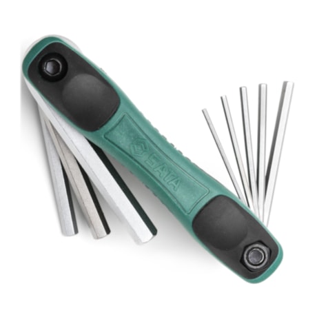 Jogo De Chaves Hexagonais L Allen Tipo Canivete 8 Peças 1.5 A 8MM ST09121SJ SATA-215bd8be-632b-4be1-b7f6-292cd2cad4aa