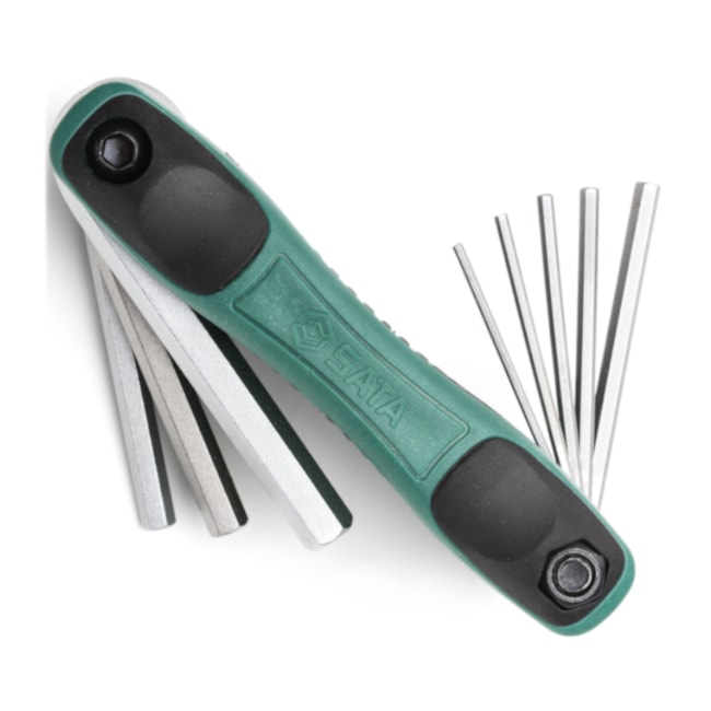 Jogo De Chaves Hexagonais L Allen Tipo Canivete 8 Peças 1.5 A 8MM ST09121SJ SATA-da49dcac-0834-4dd9-9b1a-c00e030037af