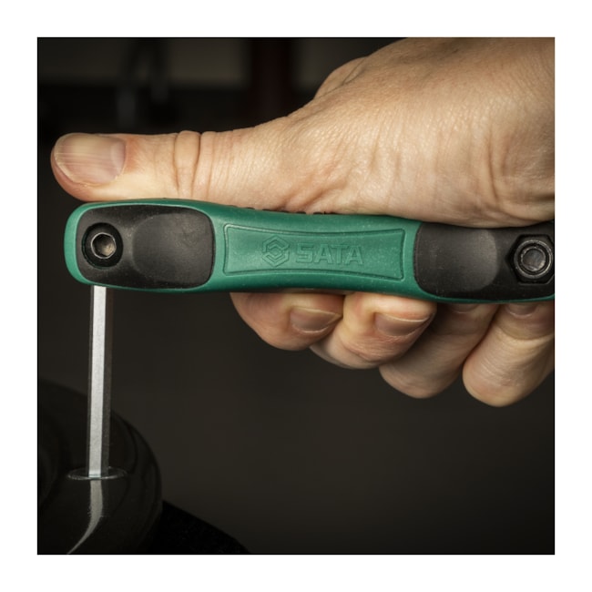 Jogo De Chaves Hexagonais L Allen Tipo Canivete 9 Peças 5/64