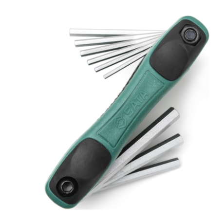 Jogo De Chaves Hexagonais L Allen Tipo Canivete 9 Peças 5/64