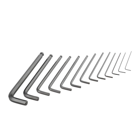 Jogo de Chaves Hexagonal L Abaulada 1,27mm a 10mm com 13 Peças 3573151100 VONDER-62196428-1dfd-420a-a344-2a98b1599f03