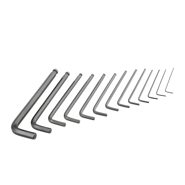 Jogo de Chaves Hexagonal L Abaulada 1,27mm a 10mm com 13 Peças 3573151100 VONDER-2f83d929-baa9-4724-b0a2-2622d4b9f1c8