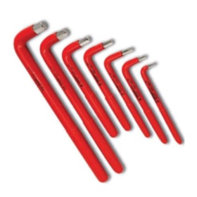 Jogo de Chaves Isoladas Hexagonal Allen 1000V VDE com 7 Peças V42-7M GEDORE