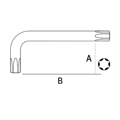 Jogo de Chaves Torx L Curta T10 a T50 9 Peças 123059 MTX-391977ab-08d4-4b8e-bc42-8ab38cb55721