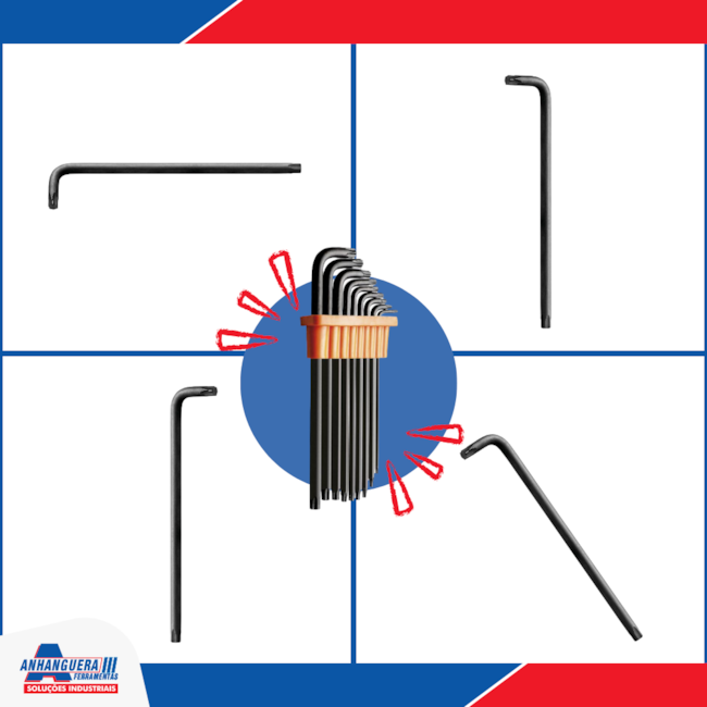 Jogo de Chaves Torx Longas L 9 Peças 44452/209 TRAMONTINA PRO-b2495103-9690-4198-bc5d-1247121a01bf