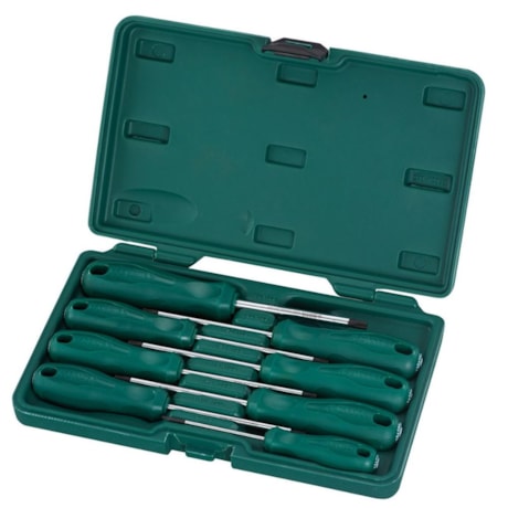 Jogo de Chaves Torx Reta Cabo T8 a T40 com 8 Peças ST09307SJ SATA-3920b595-e7b0-418a-84ac-848d9d4b8576