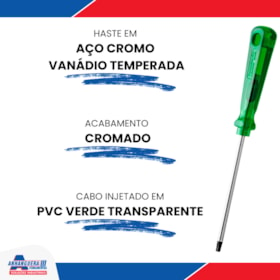 Jogo de Chaves Torx T6 a T45 com 12 Peças 44350212 TRAMONTINA PRO